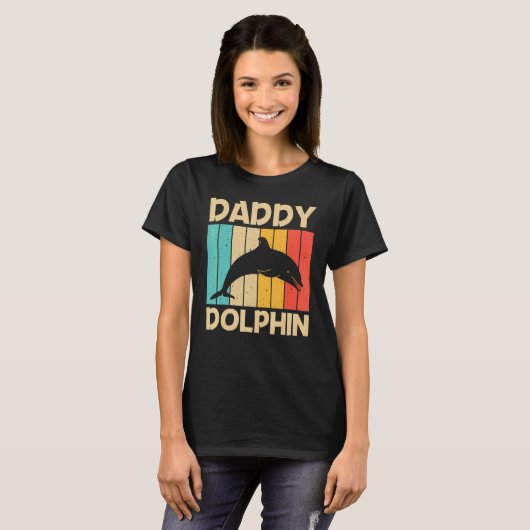 Coole Delphin für Männer Vater Delphine Beluga Wha T-Shirt (Vorne ganz)