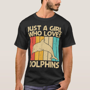 Coole Delphingestaltung für Mädchen Mama Ozean T-Shirt