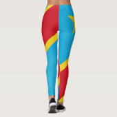 Coole Demokratische Republik Kongo Leggings (Rückseite)