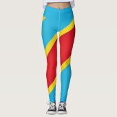 Coole Demokratische Republik Kongo Leggings (Vorderseite)