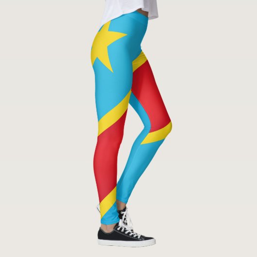 Coole Demokratische Republik Kongo Leggings (Rechts)