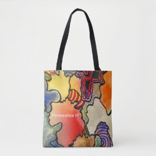 Coole der freien Form abstrakte u. heiße Tasche