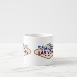coole Designer-Tasse willkommen bei las vegas Espressotasse