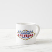coole Designer-Tasse willkommen bei las vegas Espressotasse (Vorderseite Rechts)