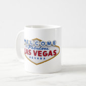 coole Designer-Tasse willkommen bei las vegas Kaffeetasse (Vorderseite Links)