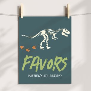 Coole Dinosaurier-Ausgrabung Jungen Geburtstagsges Poster