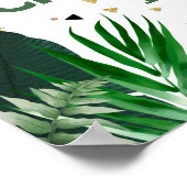 Coole Dinosaurier Geburtstagsparty Willkommen Poster (Ecke)