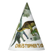 Coole Dinosaurier Jurassic Boy Birthday Cone Partyhütchen (Links)