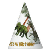 Coole Dinosaurier Jurassic Boy Birthday Cone Partyhütchen (Rechts)