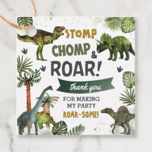 Coole Dinosaurier Jurassic Boy Geburtstagsparty Geschenkanhänger