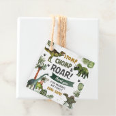 Coole Dinosaurier Jurassic Boy Geburtstagsparty Geschenkanhänger (Beispiel)