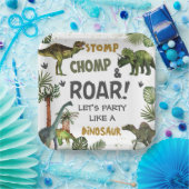 Coole Dinosaurier Jurassic Boy Geburtstagsparty Pappteller (Party)