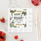 Coole Dinosaurier Jurassic Boy Geburtstagsparty Serviette (Beispiel)