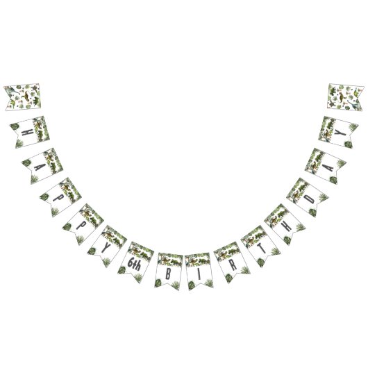 Coole Dinosaurier Jurassic Geburtstagsdekoration Wimpelkette (Alle)