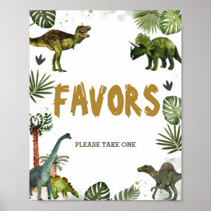 Coole Dinosaurier Jurassic Geburtstagsparty favori Poster
