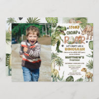 Coole Dinosaurier Jurassic Greenery Geburtstag Fot