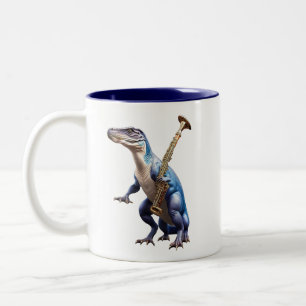 Coole Dinosaurier-Kid-Tasse Zweifarbige Tasse