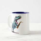 Coole Dinosaurier-Kid-Tasse Zweifarbige Tasse (Vorderseite Links)