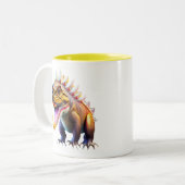 Coole Dinosaurier-Kid-Tasse Zweifarbige Tasse (Vorderseite Links)