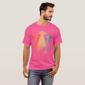 Coole Dinosaurier Kunst für Männer Frauen Ufo Alie T-Shirt (Vorne ganz)