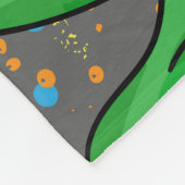 Coole Dinosaurier Skateboard Nahtloses Muster Fleecedecke (Ecke)