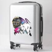 Coole Dinosaurier-Stickers Aufkleber (Koffer)