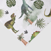 Coole Dinosaurier T-Rex Jurrasic Greenerity Decoup Seidenpapier (Detail)