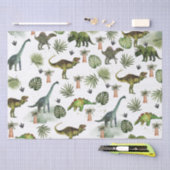 Coole Dinosaurier T-Rex Jurrasic Greenerity Decoup Seidenpapier (Handwerk)