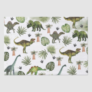 Coole Dinosaurier T-Rex Jurrasic Greenerity Decoup Seidenpapier