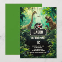 Coole Dinosaurier Welt Jurassic Grün Geburtstag