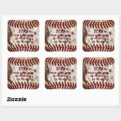 Coole Dirty Baseball Stickers PERSONALISIERT (Blatt)