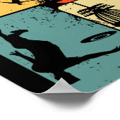 Coole Disc-Golf-Designs und Geschenkideen Disc Gol Poster (Ecke)