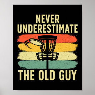 Coole Disc Golf Für Männer Papa Opa Disc Golf Spie Poster