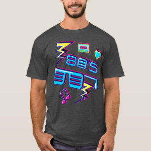 Coole Disco 80er Vintage Brillen Tanz Party Retro T-Shirt