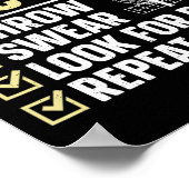 Coole Disk Golf Art für Damen Kinder Golfer Disc Poster (Ecke)