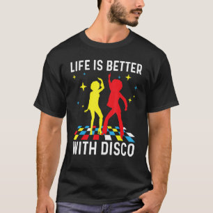 Coole Disko für Men Women 70er 80er Disco Music D T-Shirt