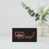 Coole DJ Business Card Visitenkarte (Stehend Vorderseite)