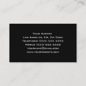 Coole DJ Business Card Visitenkarte (Rückseite)