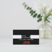 Coole DJ Business Card Visitenkarte (Stehend Vorderseite)