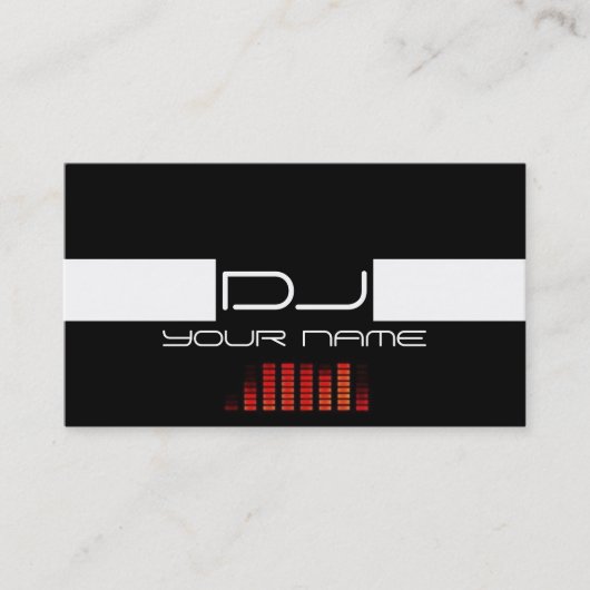 Coole DJ Business Card Visitenkarte (Vorderseite)