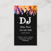 Coole DJ Entertainer Business Cards Visitenkarte (Vorderseite)