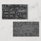 Coole DJ-Geschäfts-Karte Visitenkarte (Vorne/Hinten)