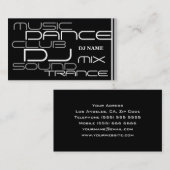 Coole DJ-Geschäfts-Karte Visitenkarte (Vorne/Hinten)