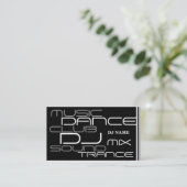 Coole DJ-Geschäfts-Karte Visitenkarte (Stehend Vorderseite)