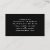 Coole DJ-Geschäfts-Karte Visitenkarte (Rückseite)