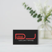 Coole DJ-Geschäfts-Karte Visitenkarte (Stehend Vorderseite)