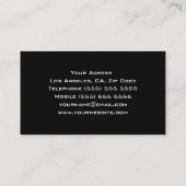 Coole DJ-Geschäfts-Karte Visitenkarte (Rückseite)