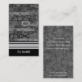 Coole DJ-Geschäfts-Karte Visitenkarte (Vorne/Hinten)