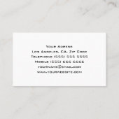 Coole DJ-Geschäfts-Karte Visitenkarte (Rückseite)