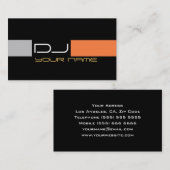 Coole DJ-Geschäfts-Karte Visitenkarte (Vorne/Hinten)